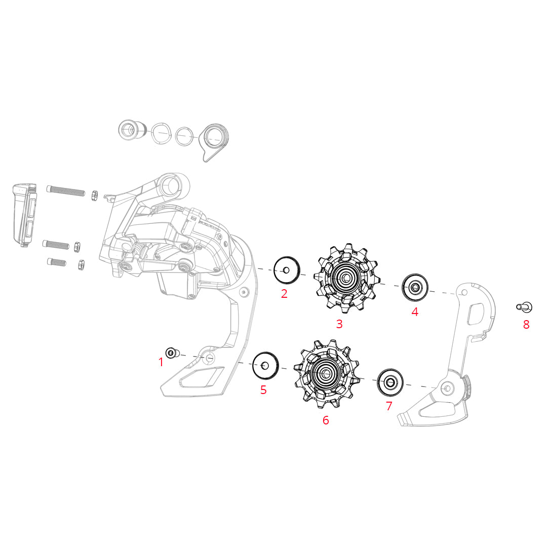 SRAM RD PULLEY KIT RIVAL AXS