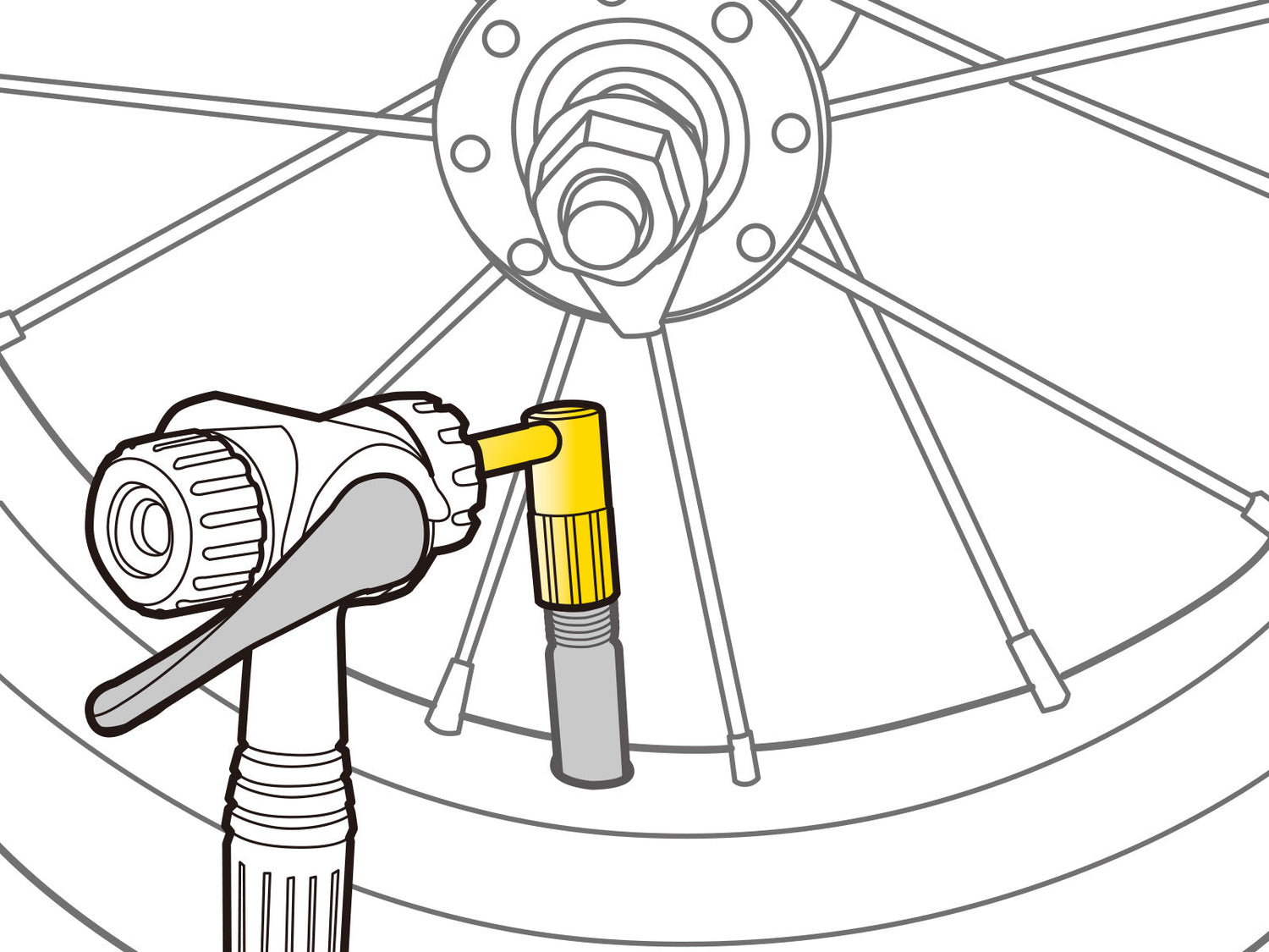 TOPEAK PRESSURE-RITE SCHRADER VALVE ADAPTER