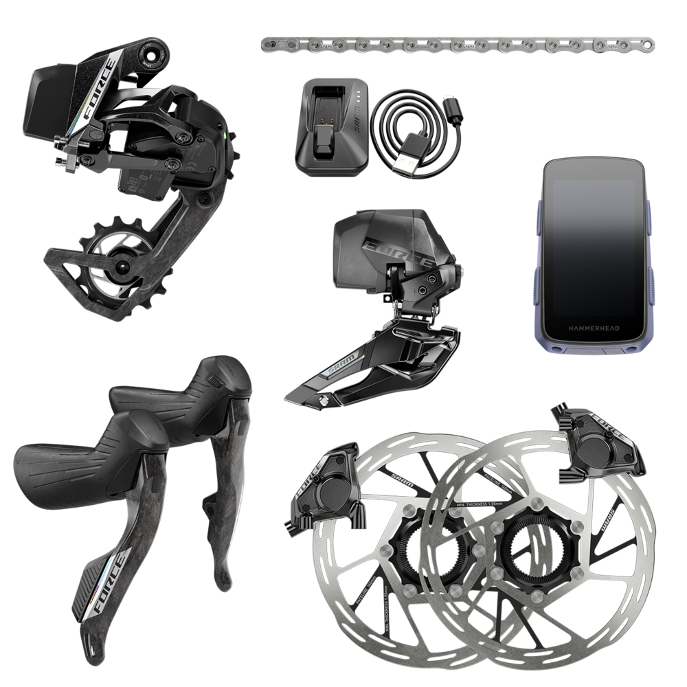 SRAM FORCE AXS POWER METER GROUPSET WITH KAROO HAMMERHEAD (E1)